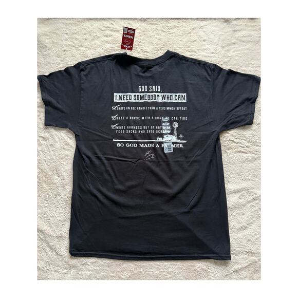 So God Made a Farmer Paul Harvet T-shirt Size Large NWT - Picture 5 of 5